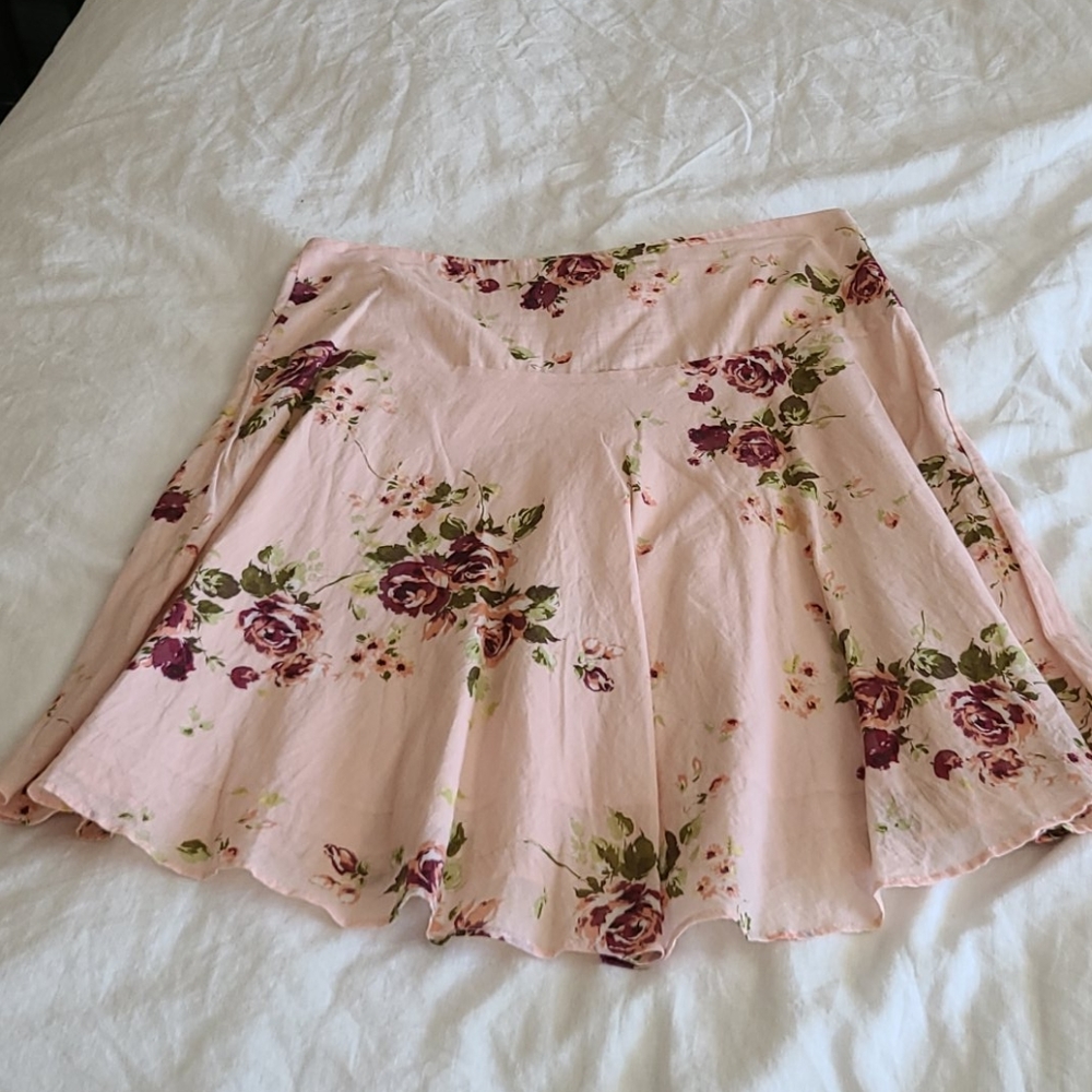 Pink a line skirt